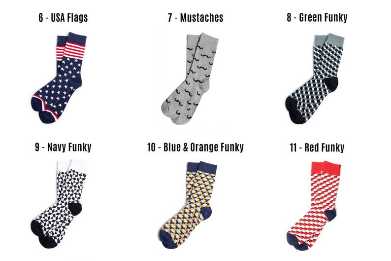 Personalized Men's Socks Makes Perfect Gift 17 Colors Etsy