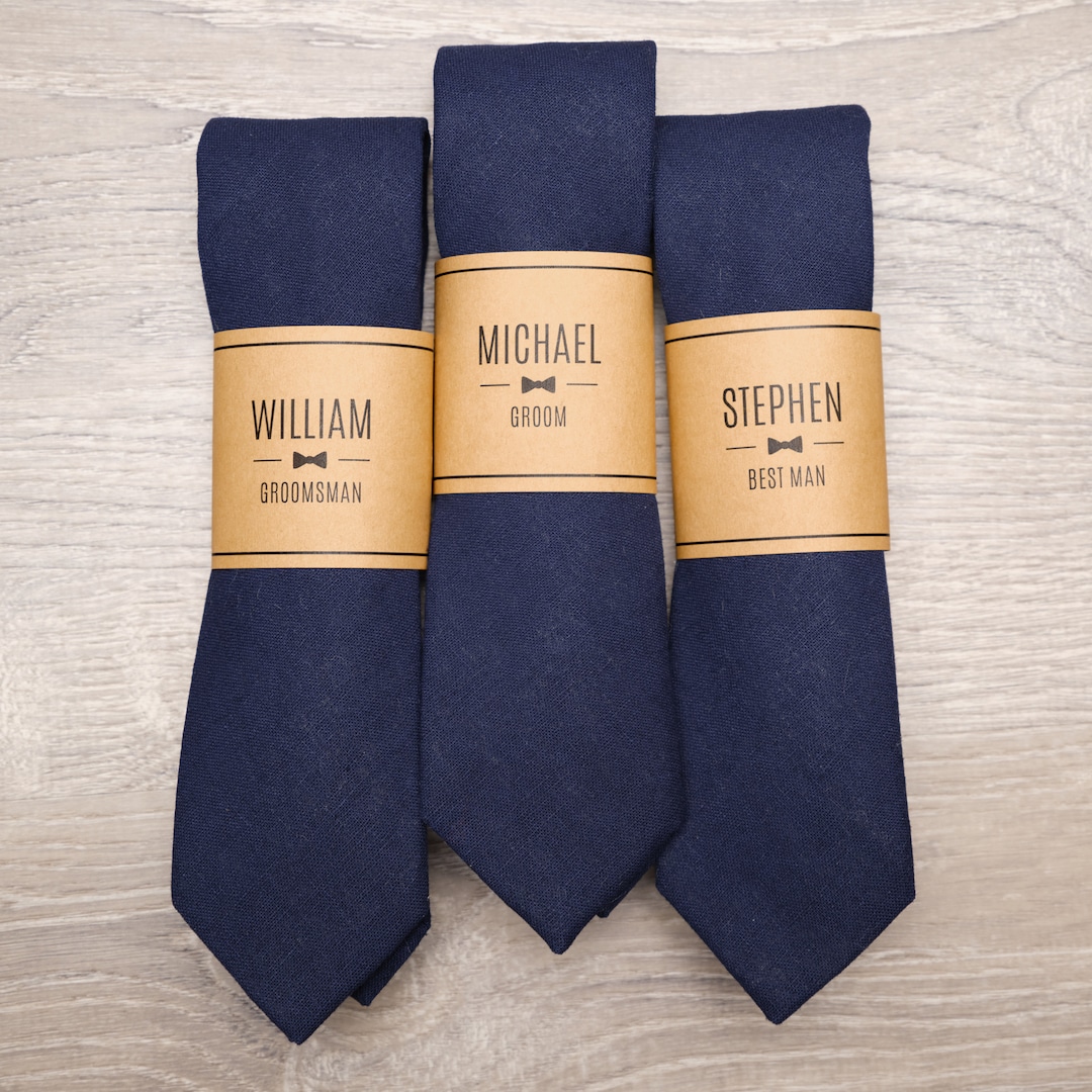 Groomsmen Ties Royal Blue Fully Lined Super Skinny Slim NeckTie
