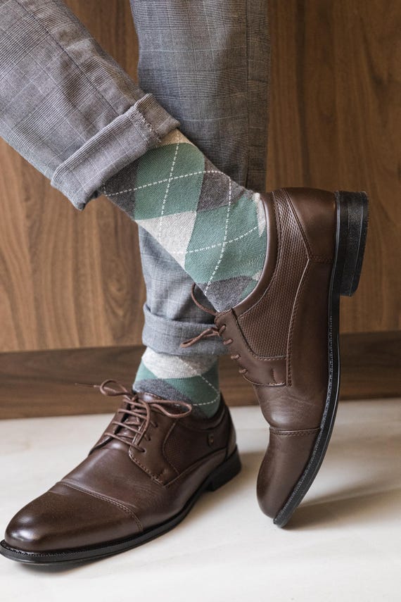 sage green mens dress socks Sage Meadow Gray Argyle Men's Dress Socks