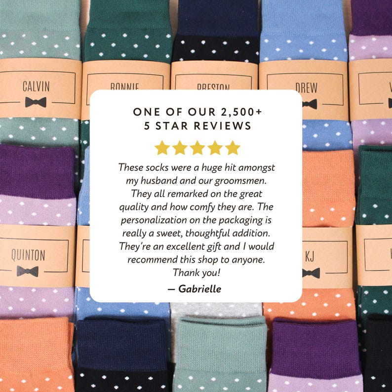 Personalized Groomsmen Sock Review