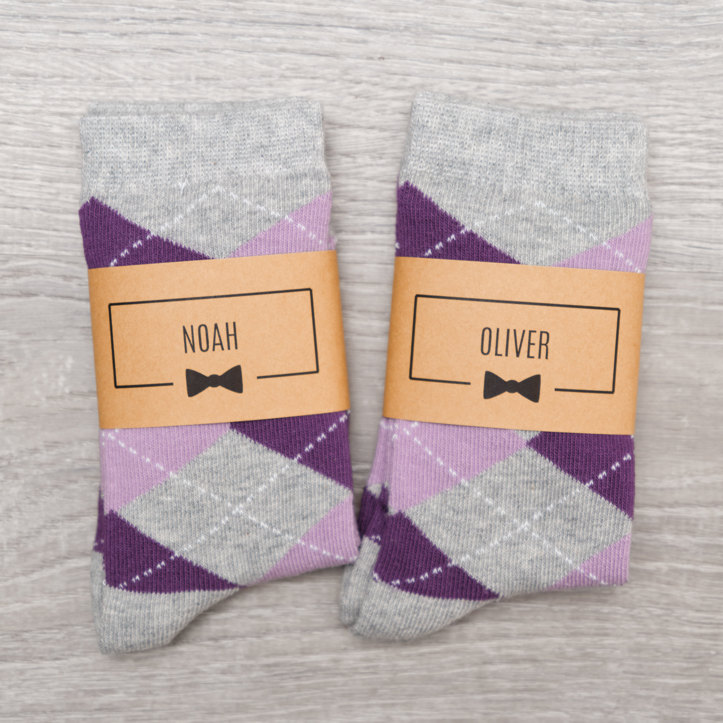 fitted lace wedding dress Purple Plaid Socks | Cool Colorful Socks main image 1