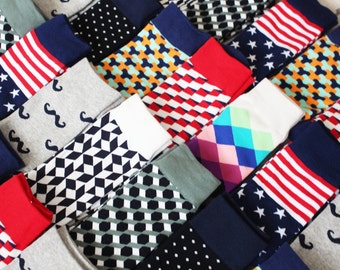Custom Groomsmen Socks For Perfect Wedding Gift | 30 Colors and Designs | Groomsman Gift Ideas