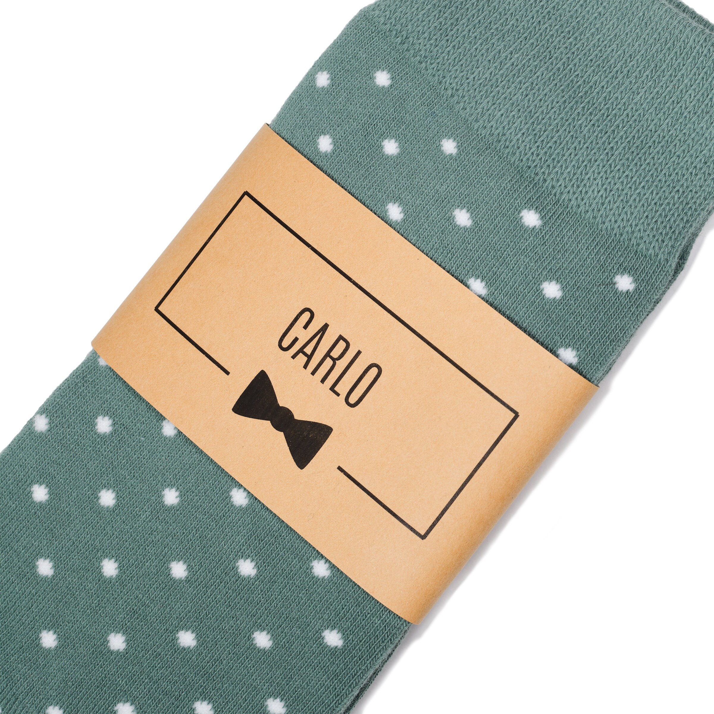 Personalized Groomsmen Socks Sage Green Polka Dot Wedding Etsy