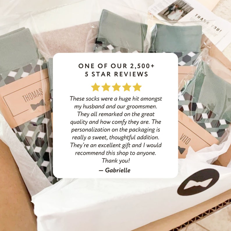 Sage Green Personalized Groomsmen Socks 4 Designs Mix & Etsy