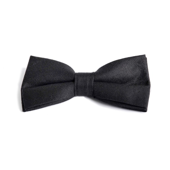 Men's Black Bow Tie Premium Pre-tied Bowtie Gift Box | Etsy