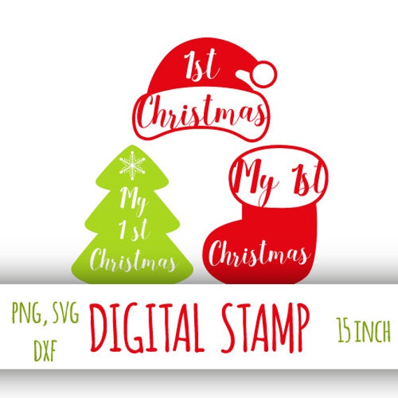 Download Free My 1st Christmas Svg My First Christmas Cut File Christmas Etsy SVG DXF Cut File