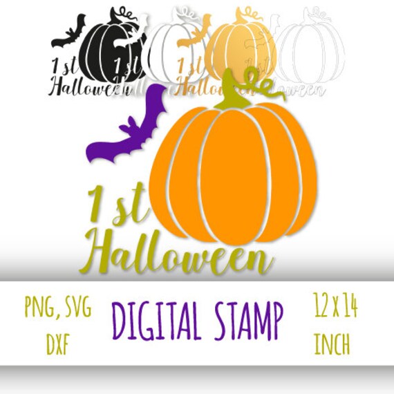 Download Free 1st Halloween Svg Baby S Halloween Party Pumpkin And Bat Etsy SVG Cut Files