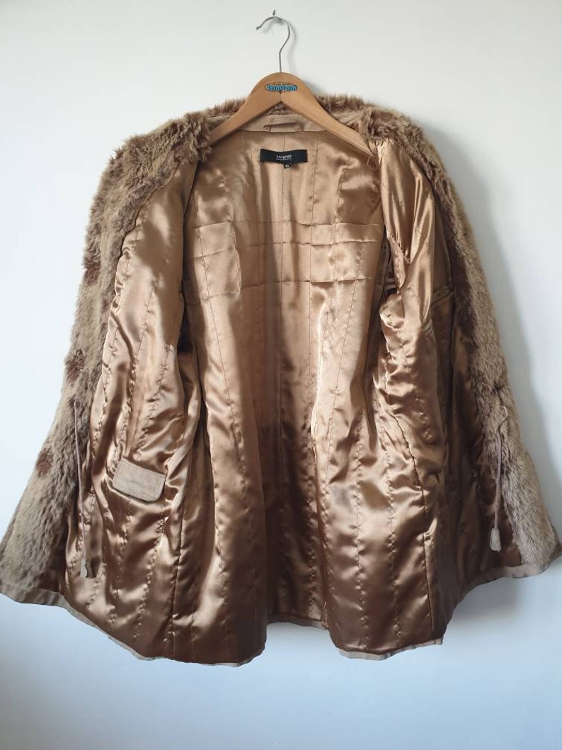 Parka in beige suede faux fur Oakwood 2000s jacket leather coat suede jacket XL42
