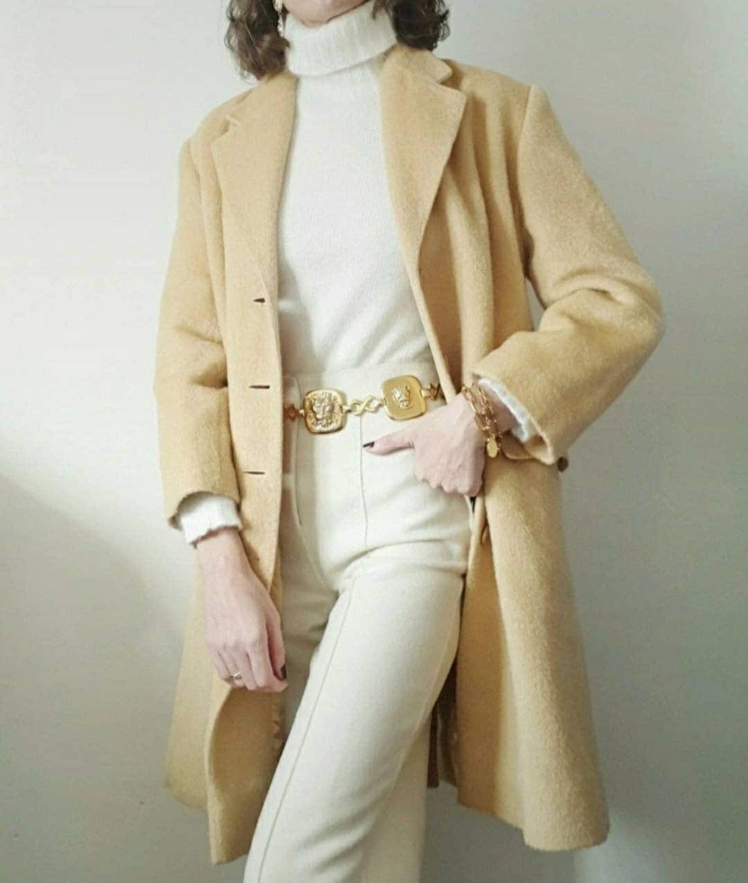 Mohair Coat Rodier Pale Yellow Hairy Mohair and Wool Vintage 90s Made