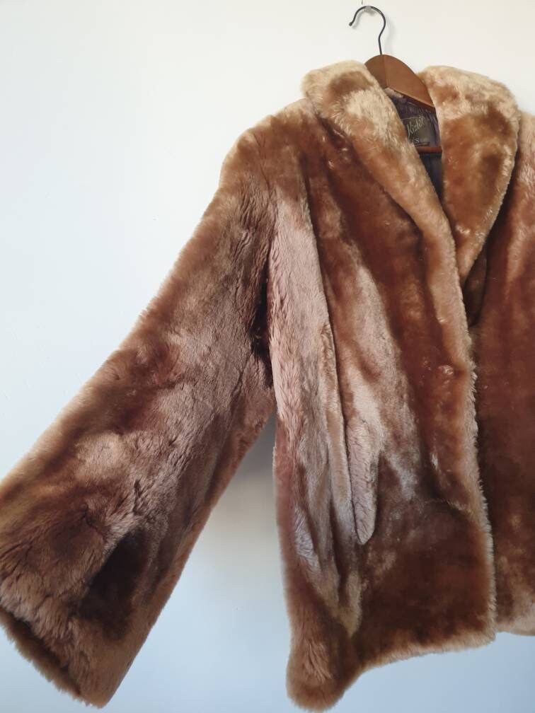 Manteau en mouton Nina Ricci Doré