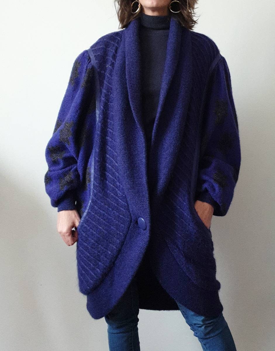 SPORTMAX トルコ製 ウールニット×シルクカーディガン S-