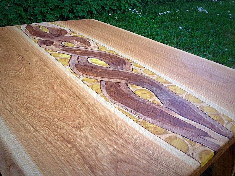 Unique Oak Coffee Table Etsy