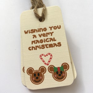 Disney Christmas , Disney Christmas tags, Disney tags, gingerbread tags, Mickey and Minnie, Present Tags, Disney Gift.