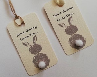 Easter tags, Easter present, Bunny tag, Easter bunny, Rabbit tag, Easter gift, Easter gift for kids.