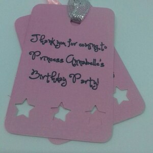 Girls Birthday Party, Pink party, Hen Party, Tags, Party bag tags, Party tags, Star tags, Unicorn party.