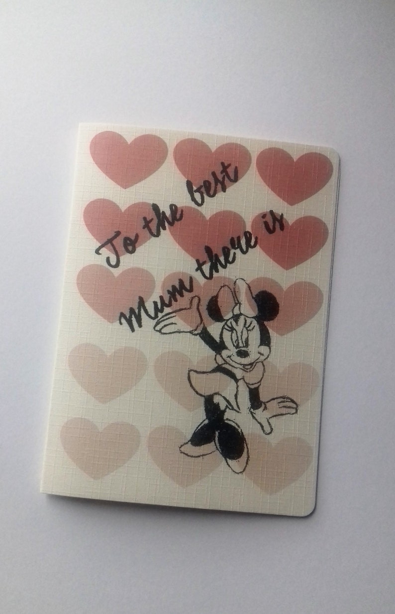 Minnie Mouse Mothers day card, Disney Mothers day card, Minnie mouse mum card, Mothers day card, Best Mum card. image 5