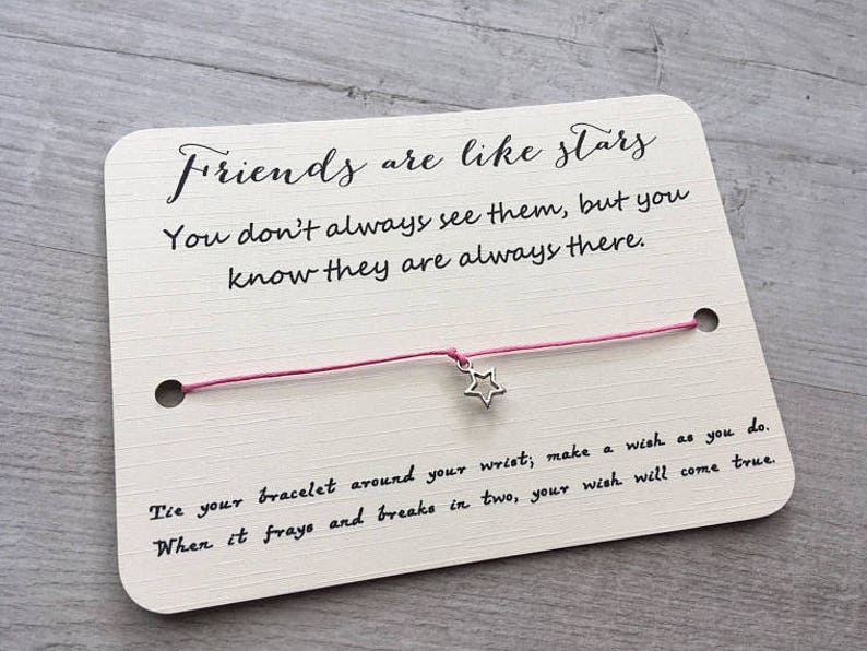 Friendship Bracelet Friendship Gift Wish Bracelet Best Etsy UK