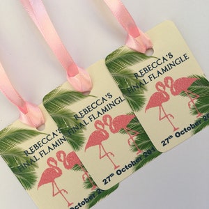 Flamingo hen party, summer hen party, hen party tags, hen party favours, hen party, hen party abroad, Hawaiian hen party.