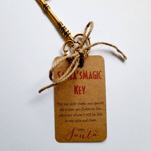Santa's magic key, Santa's key, Christmas eve box, Christmas eve present, Christmas, for the kids.