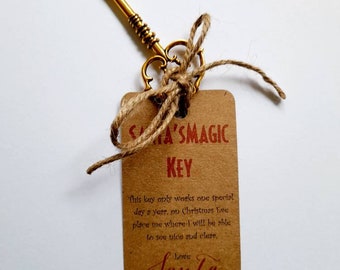 Santa's magic key, Santa's key, Christmas eve box, Christmas eve present, Christmas, for the kids.