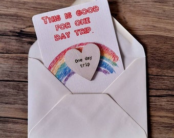 Day Trip Voucher, Linen Card, Gift Token