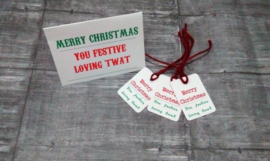Rude Christmas Tags, Rude Christmas Gift Tags, Funny Gift Tags, Funny ...