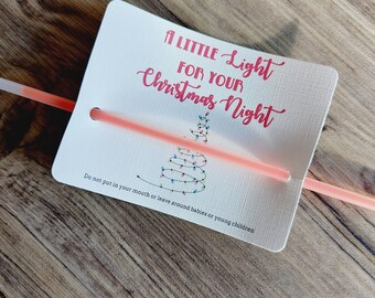 Christmas glow stick gift, Christmas end of year gift, student gift, winter break, glow stick present, stocking filler, gift for students