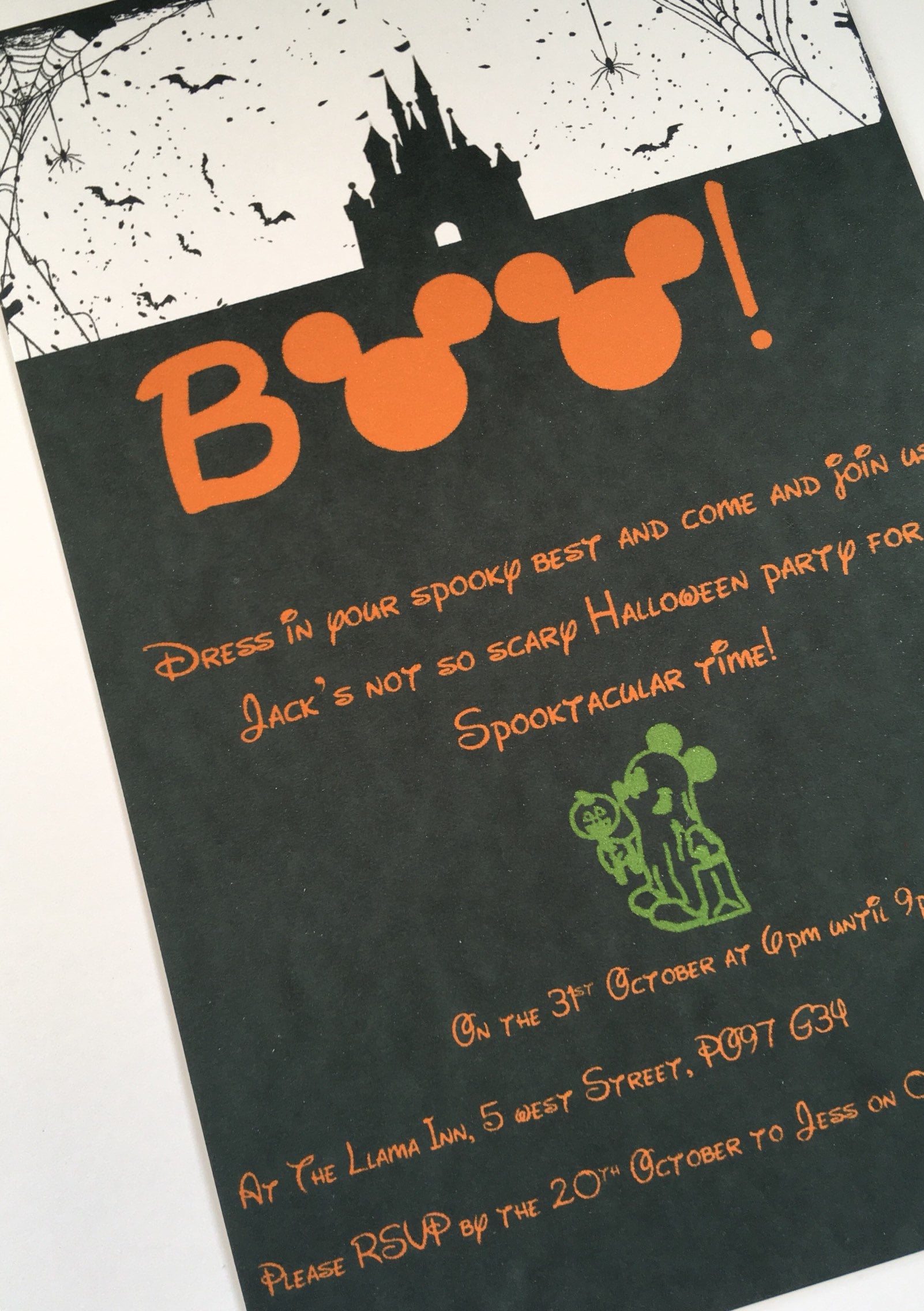 Disney Halloween party invite Halloween party invite Disney | Etsy
