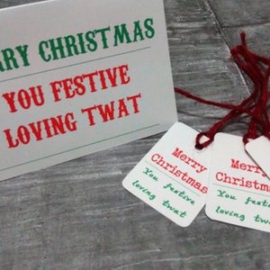 Rude Christmas Tags, Rude Christmas Gift Tags, Funny Gift Tags, Funny ...