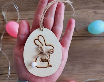 Easter basket tag,  Easter tag, Easter tree decoration, Easter bunny, bunny tag, vegan gift, vegan Easter,  Easter gift, personalised Easter