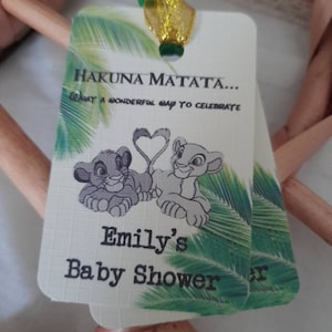 Baby-Dusche-Tags, König der Löwen-Babyparty, Dschungel-Babyparty, König der Löwen-Babyparty-Tag, Mutter zu sein, Safari-Babyparty Favor Tag.