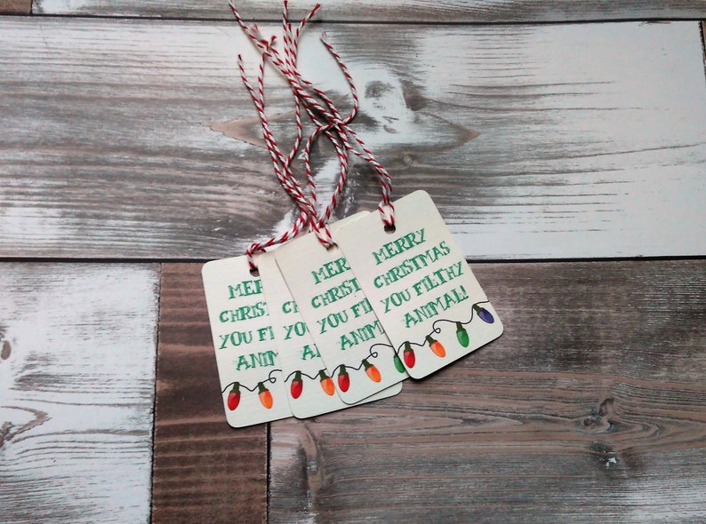 Funny Christmas gift tags Rude Christmas gift tags Filthy | Etsy