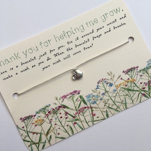 Teacher thank you gift, end of year gift, teacher gift, thank you gift, teacher wish bracelet, end of school gift, teacher leaving gift.