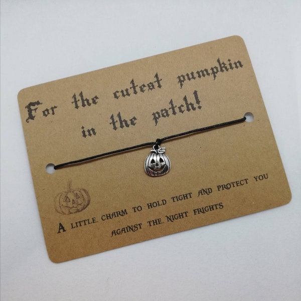 Halloween charm bracelet, Halloween gift, Halloween treat, Halloween treat alternative, Halloween, pumpkin Bracelet, pumpkin present.