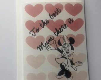 Minnie Maus Muttertagskarte, Disney Mum Karte