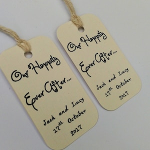 Fairy tale wedding, Favour tags, fairy tale thank you tags, happily ever after tags, Cinderella wedding., Disney wedding, Favor tags.