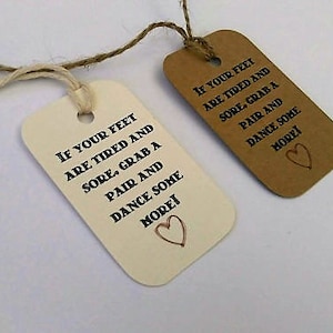 Wedding Sandal favour tags, flip flop wedding favour&#39;s tags, sandal wedding favour&#39;s, flip flop wedding favors