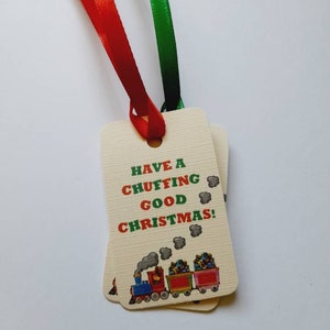 Christmas tags, funny Christmas tags, train tags, Christmas train, humorous Christmas tags, present labels, gift tags, train enthusiast gift