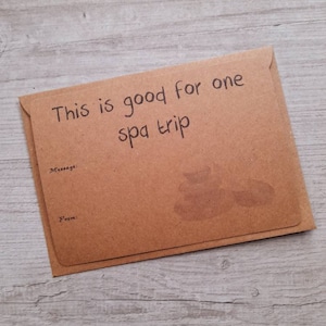 Bon pour une journée au spa, bon cadeau, une pensée pour vous, bon pour la Saint-Valentin, bon pour un rendez-vous, cadeau spécial pour une amie, cadeau pour elle, journée au spa.