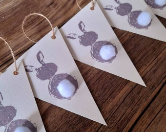 Easter Garland, Easter bunting, bunny bunting, Easter decoration, Easter home decor, Easter bunny, bunny decor, bunny home decor.