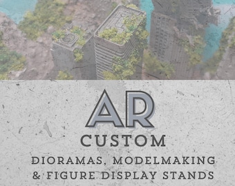 Custom Diorama Display Design | Custom Display Stand Display | Custom Modelmaking | Handmade Hand-painted Design Gift