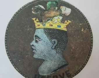 1788 Barbados Pineapple Penny Coin | Copper Penny Enamel Coin | Vintage, Rare Coin Collector Gift | In Stock & Ready to Ship, One of a kind