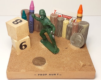 War Gaming prop hunt | Sandbox Map Diorama | Wargames | Gaming | Handmade, hand-painted Novelty Gift for Gaming Fans (12cm x12cm) #2