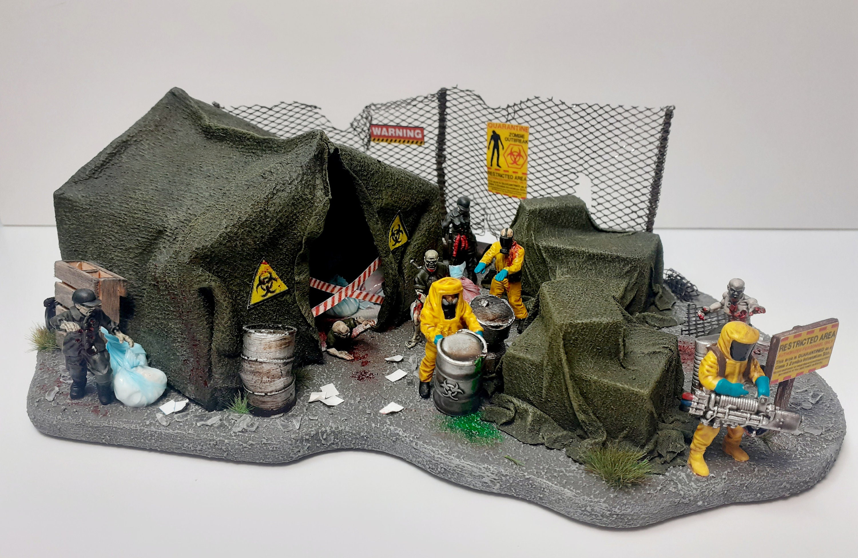 ジオラマ 1/12 ゾンビ村の一部 Zombie diorama - Etsy 日本