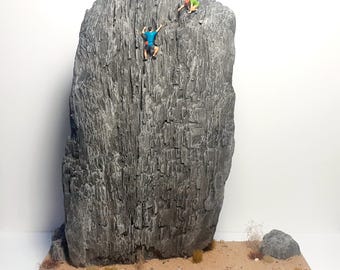 Set De 3 Figurines Grimpeuses 1:87 – Personnages Sportifs En Résine Pour Diorama