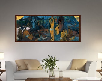 Gauguin « D'où venons-nous ? Impression sur toile : reproduction d'art encadrée