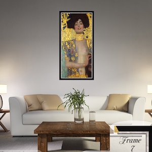 Gustav Klimt Judith Canvas Print: Framed Klimt Wall Art