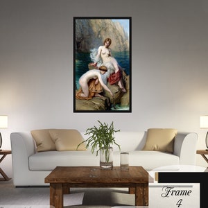 Herbert James Draper &quot;By Summer Seas&quot; Canvas Print: Framed or Unframed