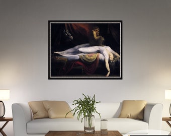 Fuseli The Nightmare Canvas Print: Framed or Unframed