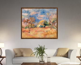 Renoir Leinwand "Dovecote at Bellevue" Kunstdruck mit Rahmen